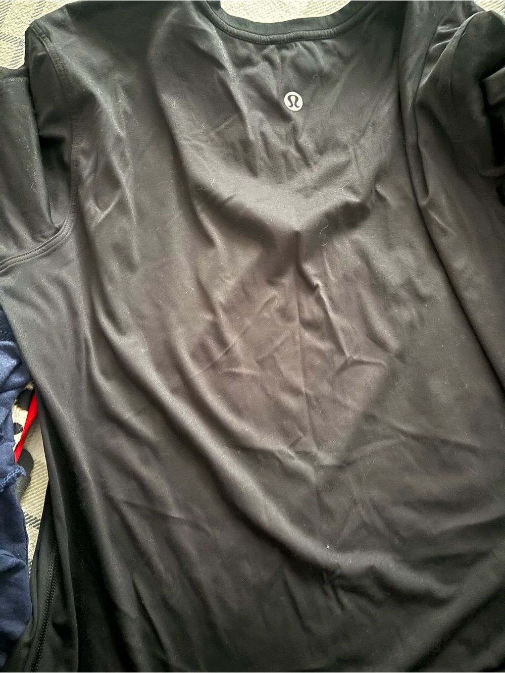 lululemon athletica Black Short Sleeve Performance Top
